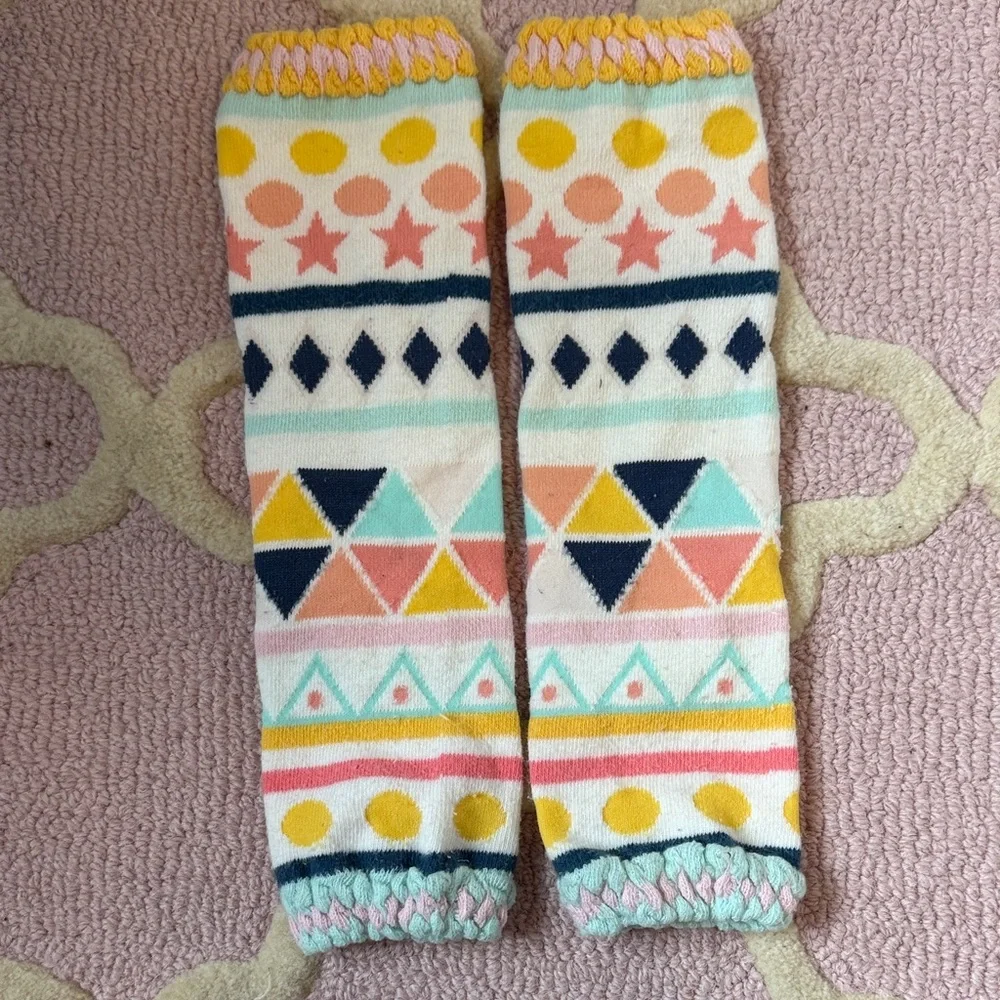 Baby Leg Colorful Geometric Leg Warmers - Picture 2 of 2